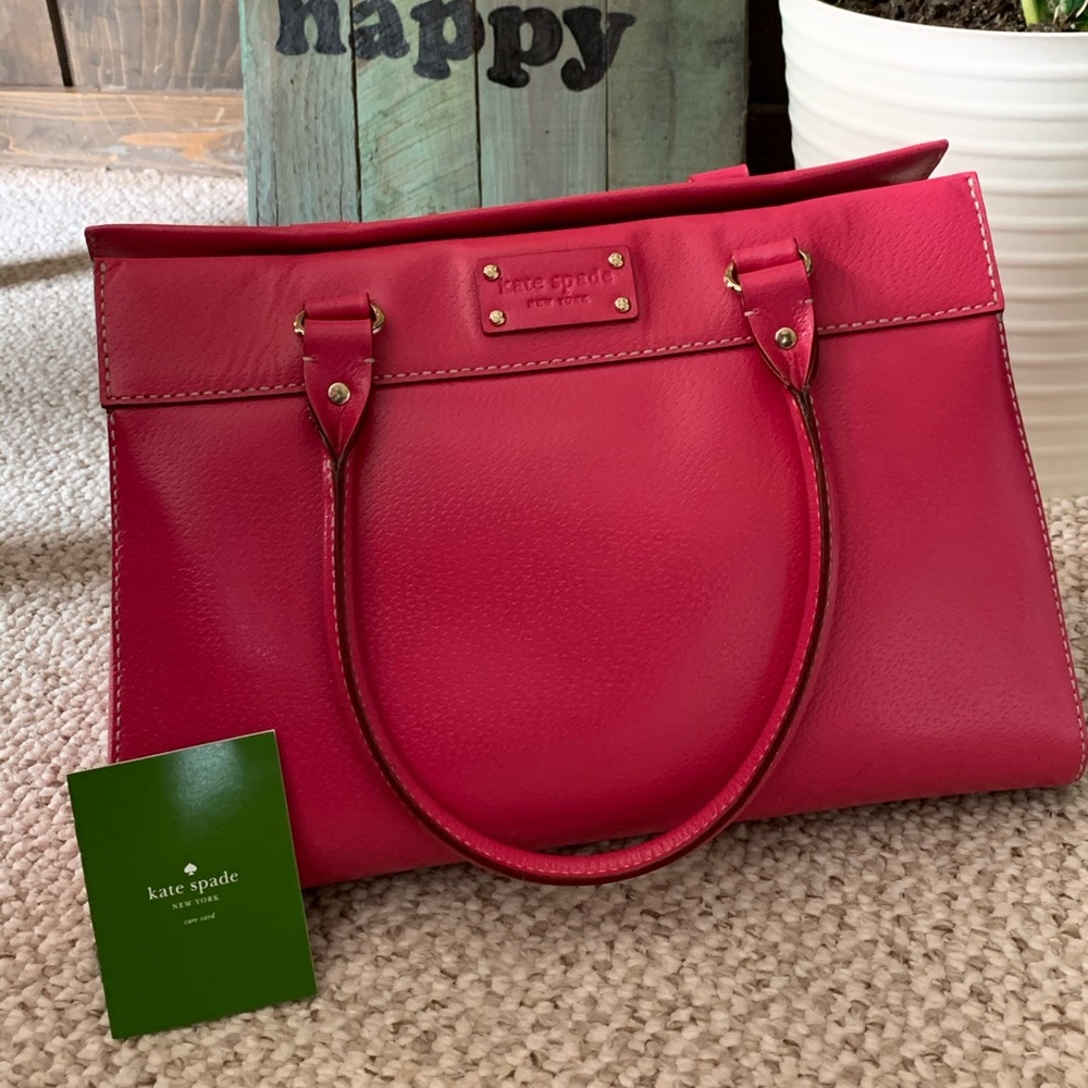 Kate Spade purse ~ vibrant pink ~ with dust bag